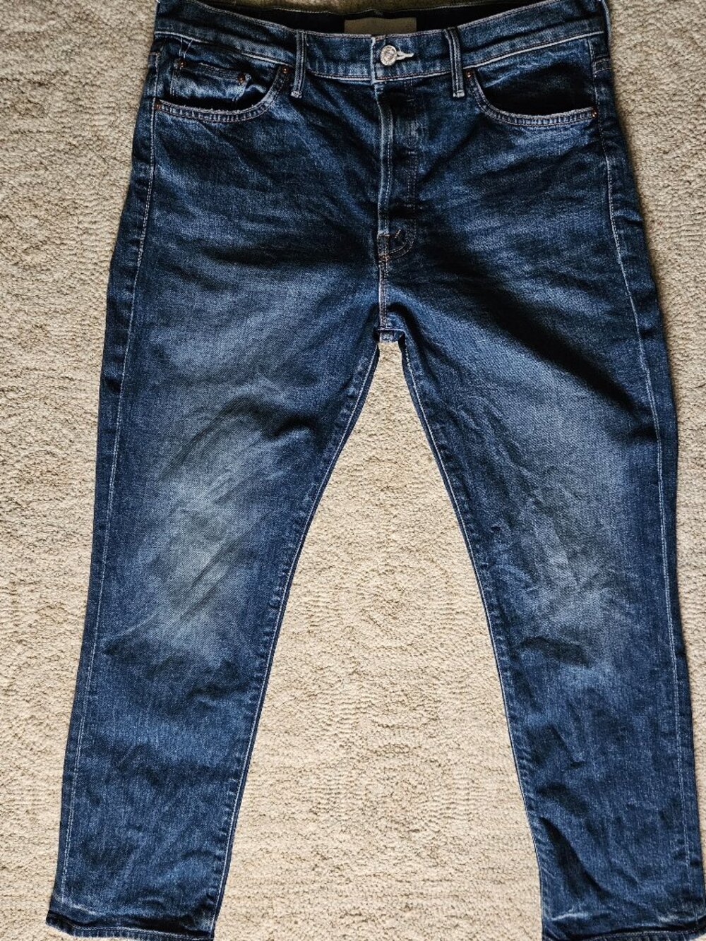 MOTHER SUPERIOR Trickster Ankle Jeans 30 Born to be Bitten Blue Denim